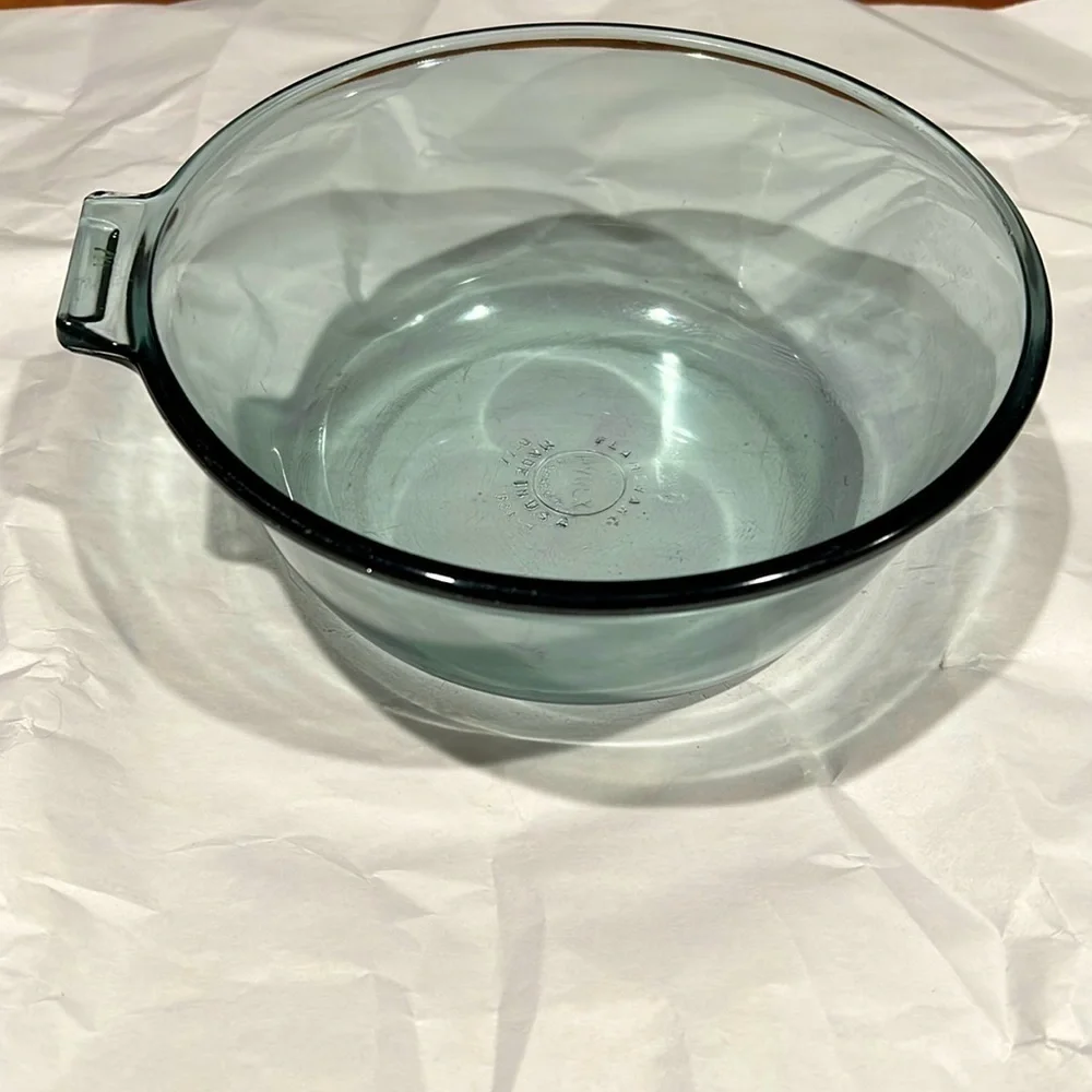 Pyrex Gray Blue 1QT Open Saucepan
